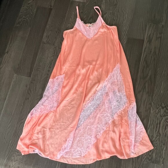 Free People Intimately Women Peach Bud Combo First Date Maxi Slip Size XS NWOT - Picture 5 of 6